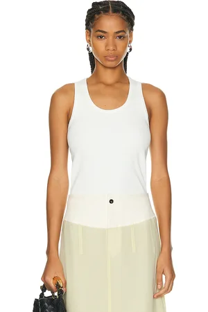 Bottega Veneta Tank Top in Chalk - White. Size L (also in M, XS).
