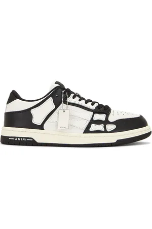 AMIRI Skel Top Low Sneaker in Black & White - Black. Size 40 (also in 41, 42, 43, 44, 45, 47, 48).