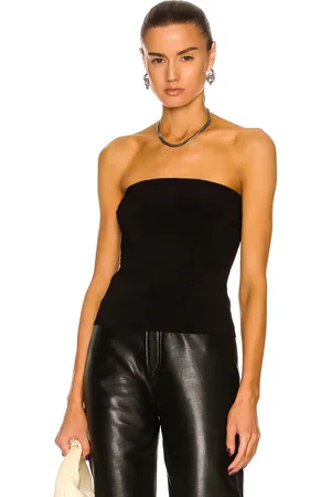 Norma Kamali Strapless Top in Black - Black. Size L (also in M, XL, XS).