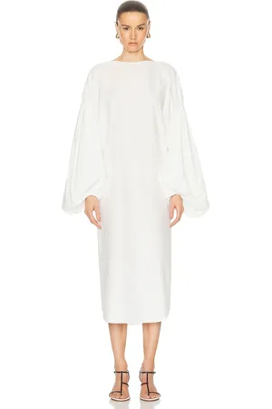 Khaite Zelma Dress in White - White. Size 8 (also in ).