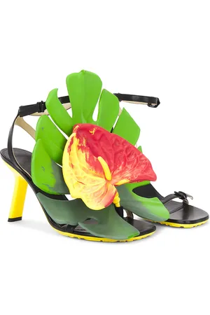 Loewe Petal 90 Sandal in Black - Black. Size 35 (also in ).
