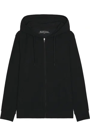 Beyond Yoga Freefit Zip Hoodie in Darkest Night - Black. Size L (also in S, XL/1X).