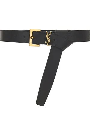 Saint Laurent Cassandre Long Belt in Nero - Black. Size 65 (also in 70, 75, 80, 85, 90).