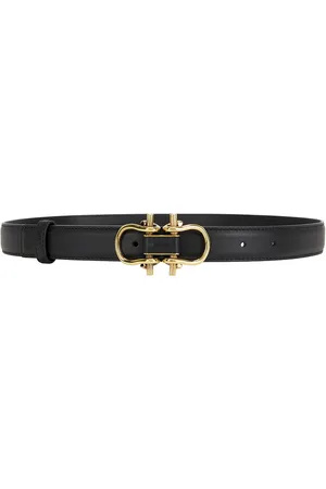 Bottega Veneta Monsieur Belt in Black & Muse Brass - Black. Size 75 (also in 80, 85).