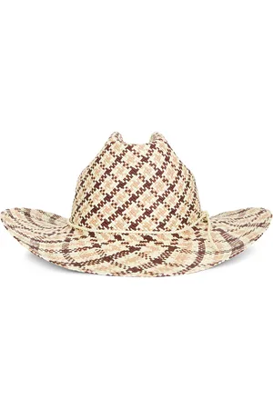 CLYDE Rider Hat in Tan Brown Plait - Brown. Size L (also in ).