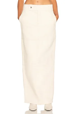 Helsa Maxi Skirt in Ecru - Ivory. Size M (also in XS, XXS).
