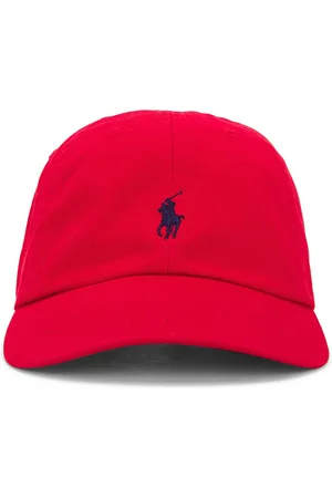 Ralph Lauren Chino Cap in RL 2000 Red in Rl 2000 Red & Blue - Red. Size all.