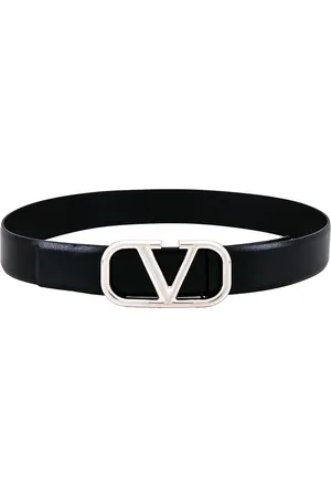 VALENTINO GARAVANI Valentino H.40 Buckle Belt in Nero - Black. Size 100 (also in 85, 90, 95).