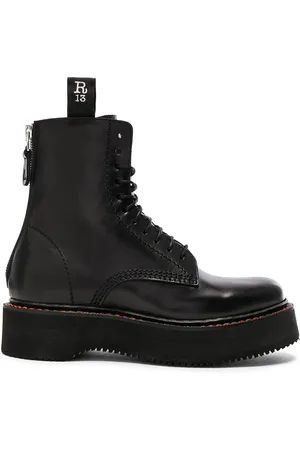 R13 Leather Boots in Black - Black. Size 35 (also in 36, 37, 40, 41).