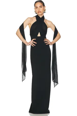 Helsa The Amber Dress in Black - Black. Size M (also in L, XL).