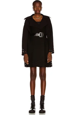 Alaïa Relaxed Tailored Coat in Noir - Black. Size 40 (also in 42).