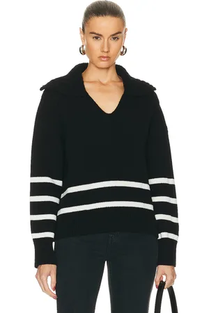 Moncler Long Sleeve Polo Sweater in Black - Black. Size M (also in ).