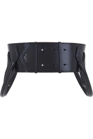 Alaïa Teckel Double Belt in Noir - Black. Size 65 (also in ).