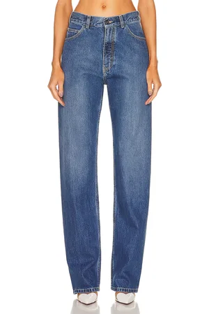 Alaïa Lover Jean in Blue - Denim-Medium. Size 44 (also in ).