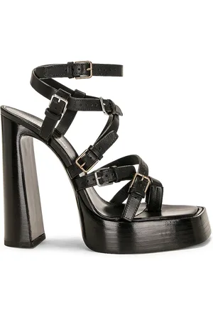Saint Laurent Strappy Sandal in Nero - Black. Size 37 (also in 39.5, 41).