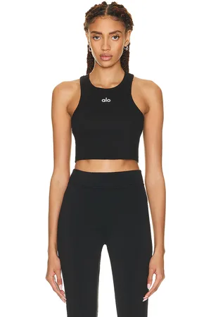 alo Aspire Tank Top in Black & White - Black. Size XS (also in ).
