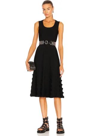 Alaïa Sleeveless Midi Dress in Noir - Black. Size 40 (also in ).
