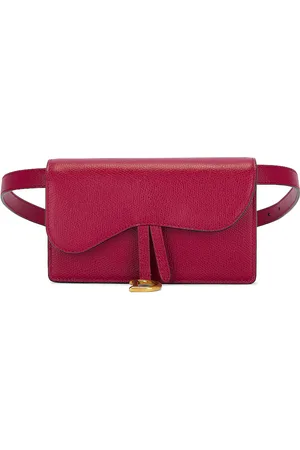 Dior Saddle Belt Bag in Red - Red. Size all.