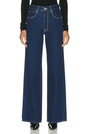 SLVRLAKE Grace Straight Leg in Evermore - Denim-Dark. Size 29 (also in 30).