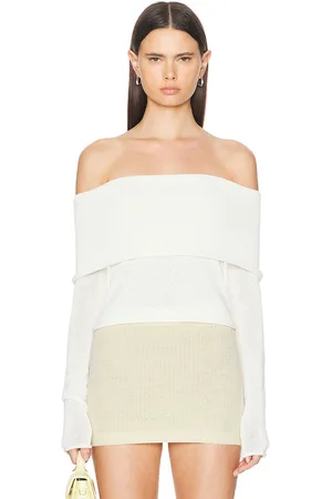 SER.O.YA Besty Top in White - White. Size L (also in M, S, XL, XS).