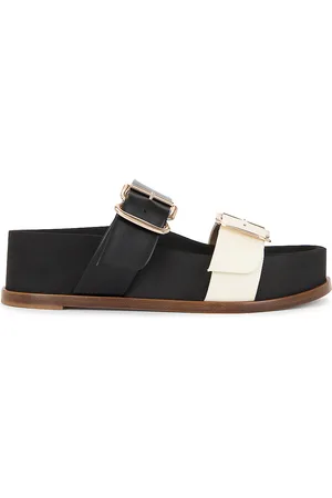 GABRIELA HEARST Wren Sandal in Black & Ivory - Black,White. Size 39.5 (also in 40).