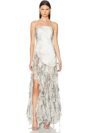 Retrofete Verena Dress in Vintage Snake - Tan. Size M (also in ).