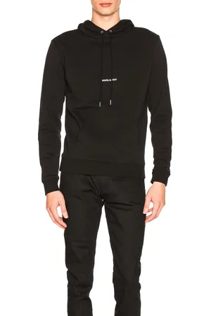 Saint Laurent Classic Hoodie in Black - Black. Size L (also in M, S, XL, XS).