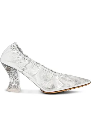Bottega Veneta Almond Pumps in Silver - Metallic Silver. Size 36.5 (also in ).