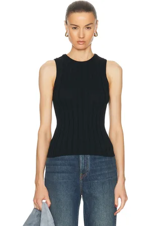 Khaite Manu Tank Top in Black - Black. Size L (also in S).