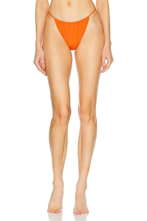 Saint Laurent Bikini Bottom in Orange - Orange. Size L (also in M, S).