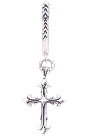 EMANUELE BICOCCHI Fleury Cross Earring in Silver - Metallic Silver. Size all.