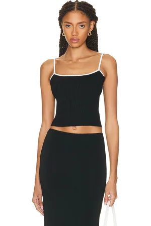 Staud Soleil Top in Black & White - Black. Size L (also in ).