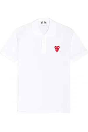Comme des Garçons Polo T-Shirt in White - White. Size S (also in M).