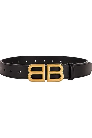 Balenciaga BB Hourglass Belt in Black - Black. Size 60 (also in 65).