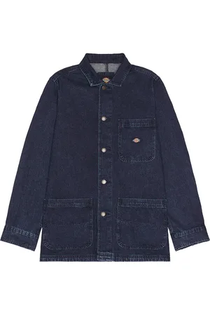 Dickies Denim Chore Coat in Stonewashed Indigo - Denim-Medium. Size L (also in ).