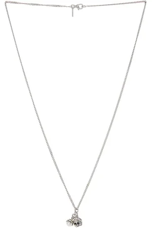 EMANUELE BICOCCHI Pearl And Skull Pendant in Silver - Metallic Silver. Size all.
