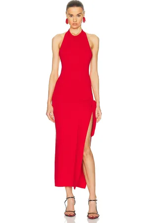 SIMON MILLER Junjo Knit Dress in Retro Red - Red. Size L (also in ).