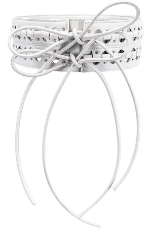 Alaïa Hinge Belt in Blanc Optique - White. Size 75 (also in ).