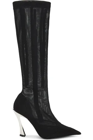 MUGLER Knee High Boot in Black - Black. Size 36.5 (also in ).