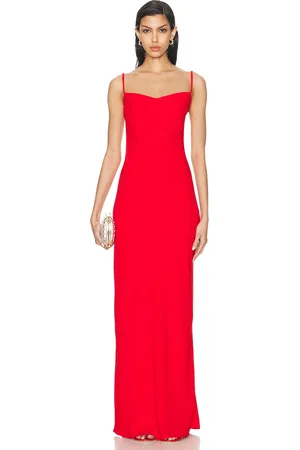 Anna October Yelena Maxi Dress in Red - Red. Size S (also in ).