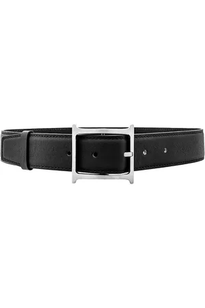 Helsa Logo Contrast Belt in Black - Black. Size L (also in M, S, XS).