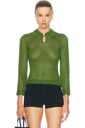 BODE Willows Pullover Sweater in Green - Green. Size L (also in M, S).