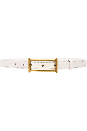 Helsa Logo Mini Belt in White - White. Size L (also in XL).