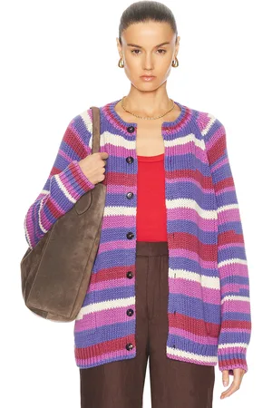 BODE Flynn Cardigan in Purple - Purple. Size S (also in XS).
