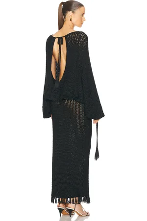 Khaite Reagan Dress in Black - Black. Size M/L (also in ).
