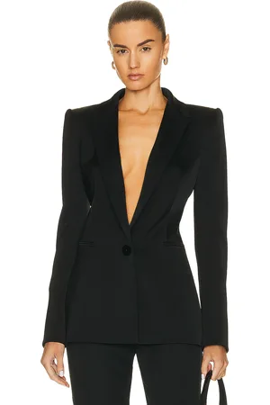 GALVAN Sculpted Blazer in Black - Black. Size 42 (also in ).