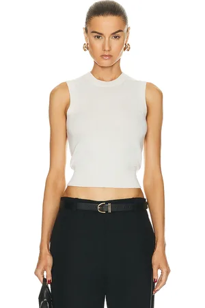 NILI LOTAN May Sweater Tank in Ivory - Ivory. Size L (also in M, S, XS).
