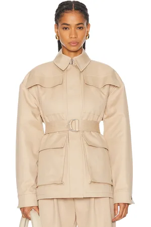 WARDROBE.NYC Drill Parka in Khaki - Beige. Size L (also in M).