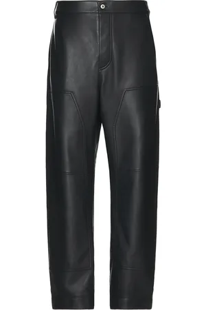Bottega Veneta Medium Weight Nappa Trousers in Shadow - Black. Size 48 (also in ).