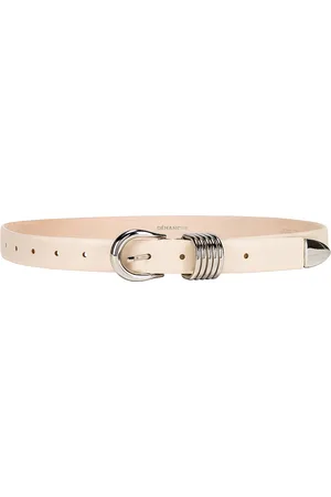 DEHANCHE Hollyhock Belt in Ivory & Silver - Ivory. Size L (also in M, XL, XS).